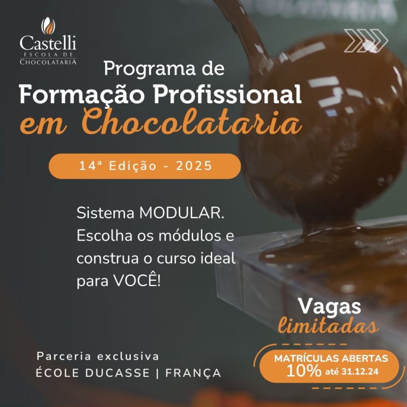 Professional Program in Chocolate Arts & Business. 2025 Edition!