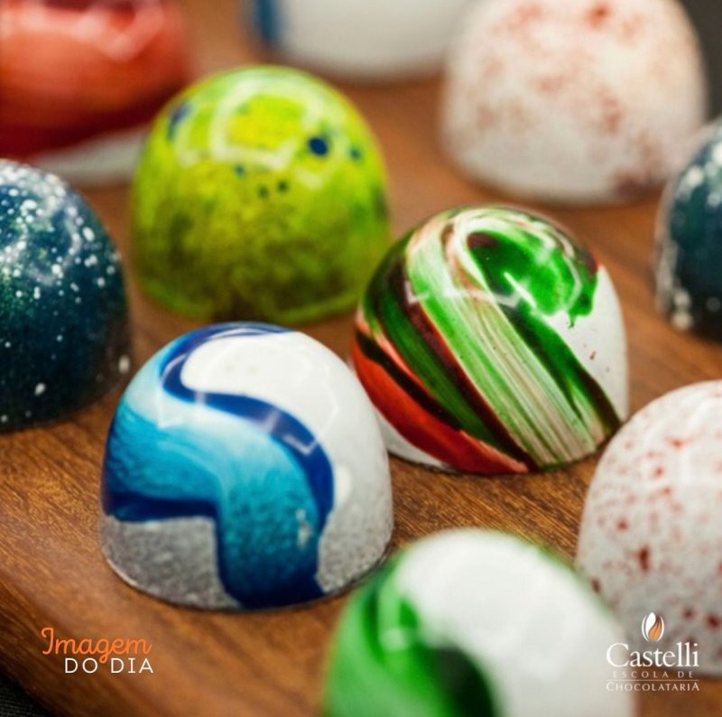 El arte y el chocolate van de la mano.