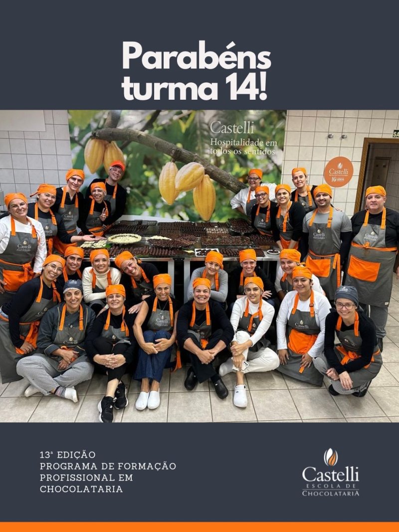 ¡Clase 14! Decimotercera edición del Programa de Formación Profesional en Chocolatería. ¡FELICIDADES